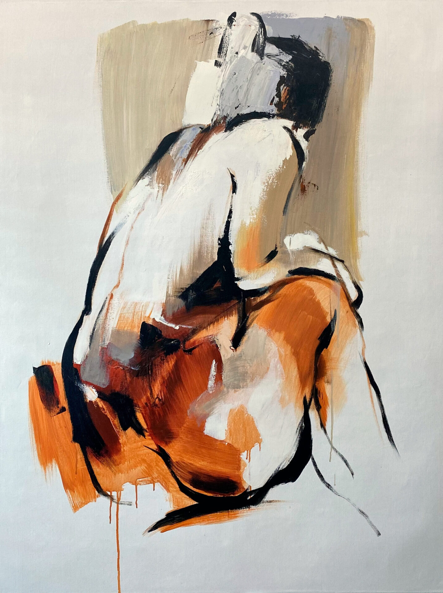 naked woman painting